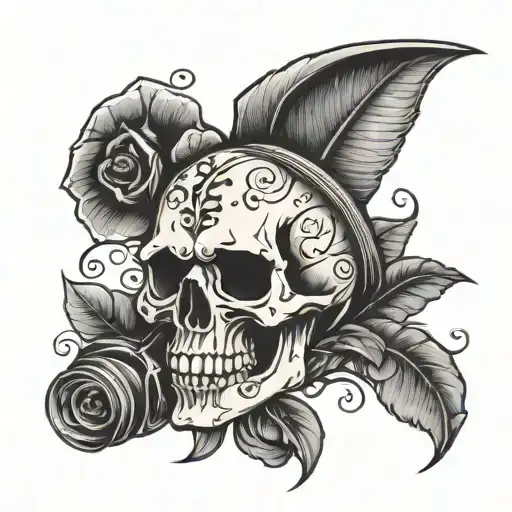 Music Note Skull