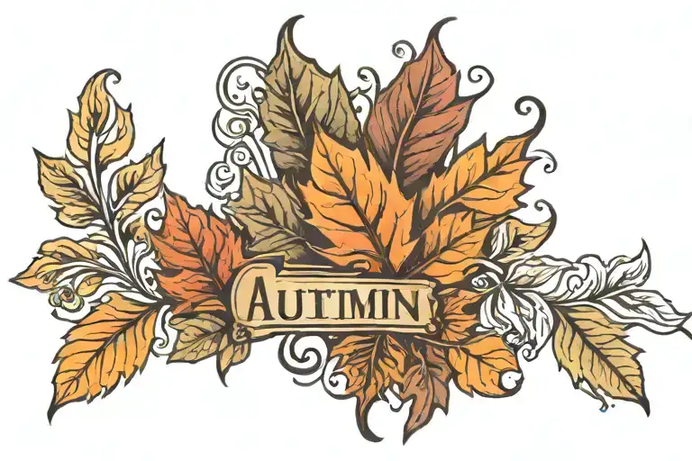 Name Autumn W Fall Leaf