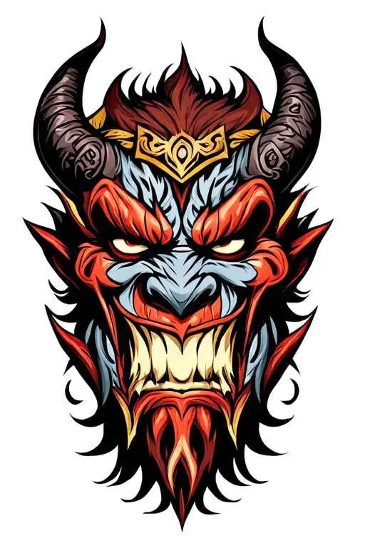 Evil Oni Mask