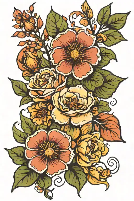 January August Birth Flowers