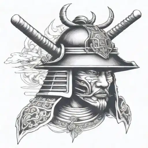 Samurai Helmet And Wind Bars Face It Right With Straight Face