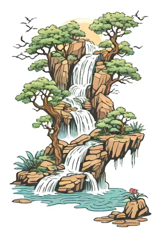 Waterfall Scene