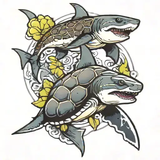 Shark And Turtle
