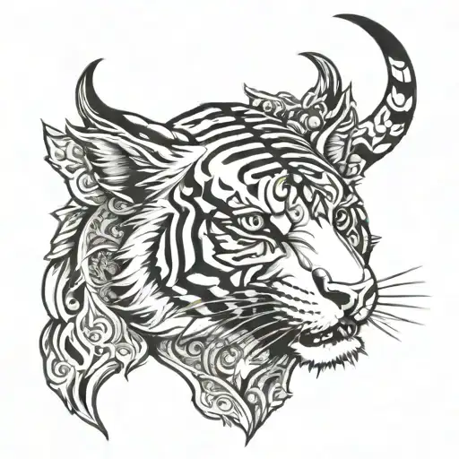 Siva With Tiger Head