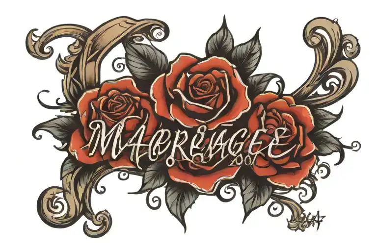 Marriage Date And Wife Name Written