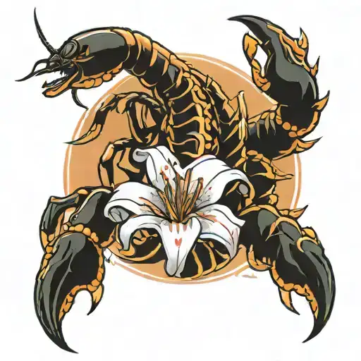 Scorpion And Lilies