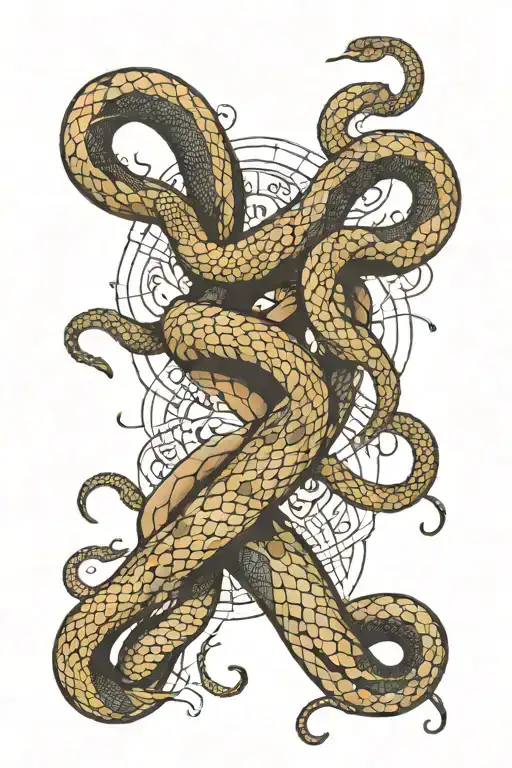 999 Numbers Wrapped Around With Snake