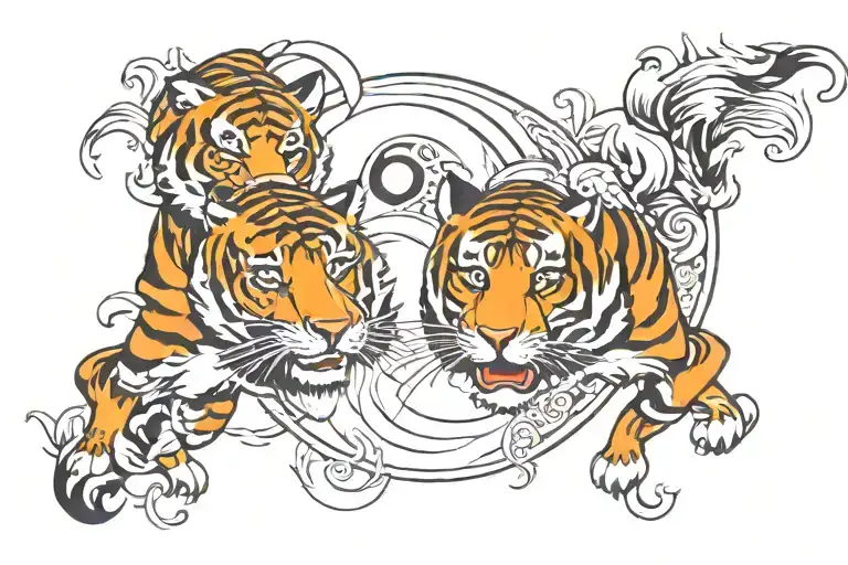 Yin Yang And Tiger