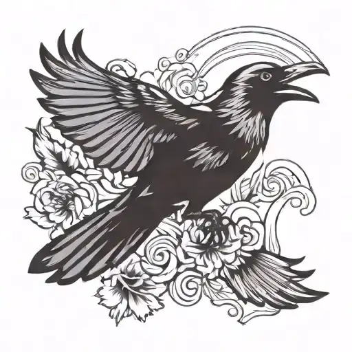 Crow Flying