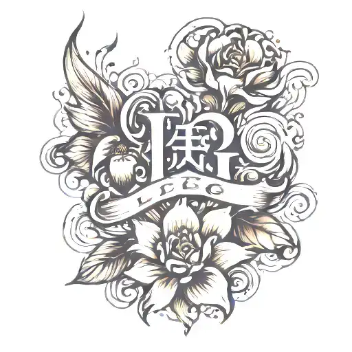 Fraternal Love Flower With Word 'Leg' Written Inside