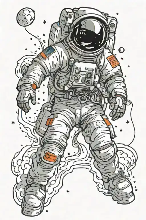 Astronautandin Space Theme