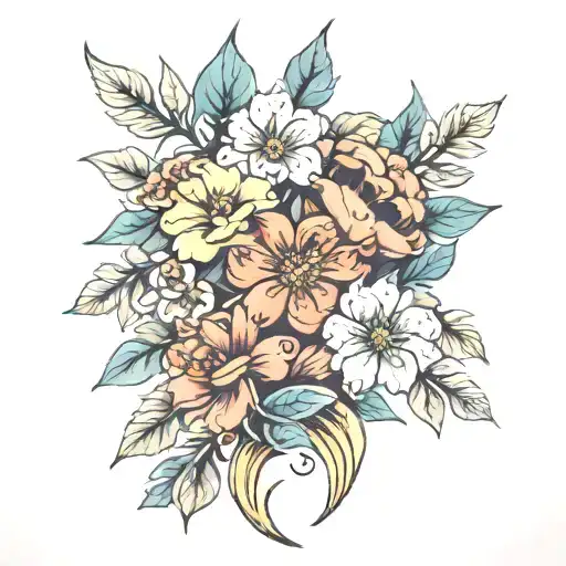 Gods Of Greece Flowers Strokes