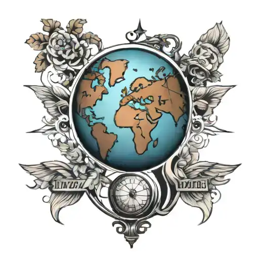 Globe And Travel Icones