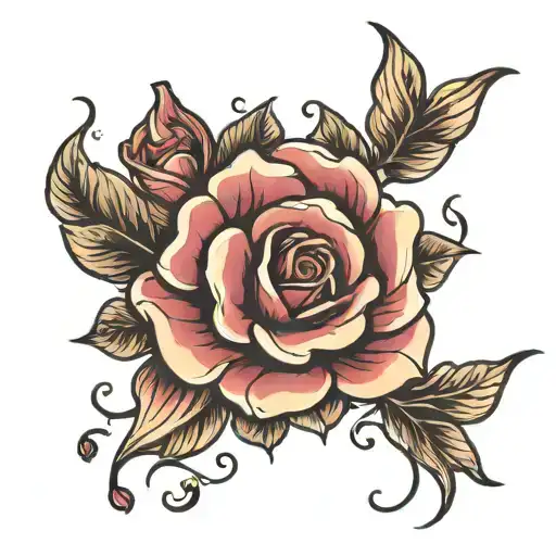 Rose Petals Flying Flora