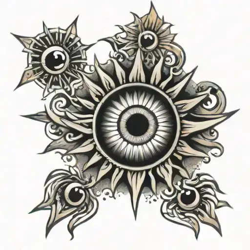 Third Eye Infinity Sun Rays