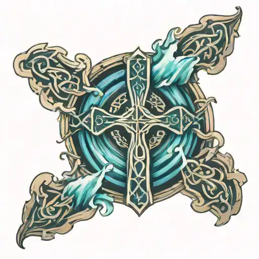 Celtic Cross Waterfall