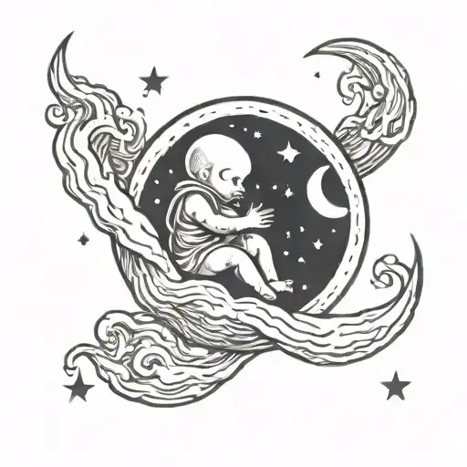 Fetus On The Moon