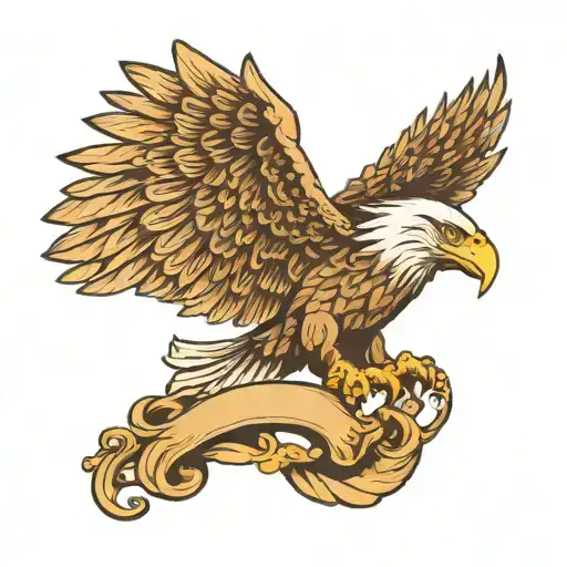 Eagle With Scroll