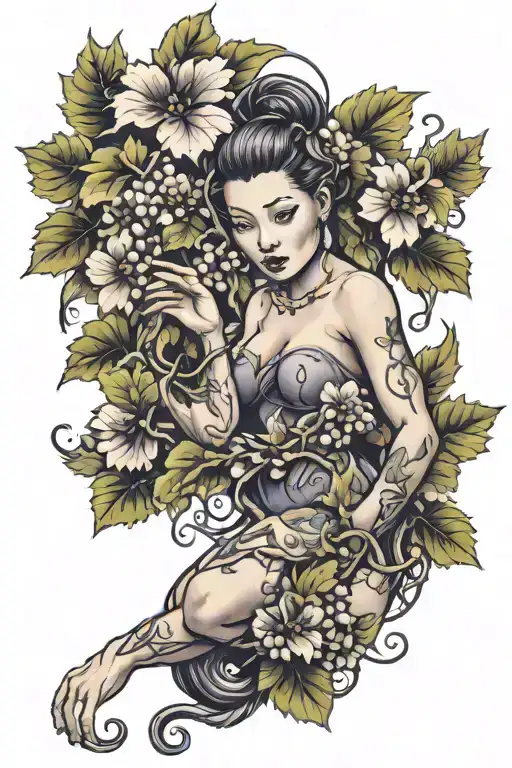 Grape Plant Climbing Finishes With Mary