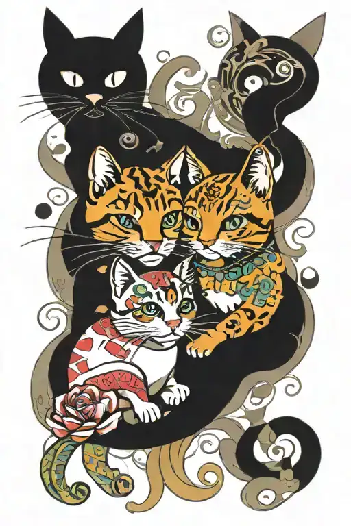 11 Cat Playing Together