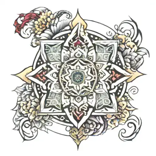 Good Jesus Effect Mandala Design Incorporating