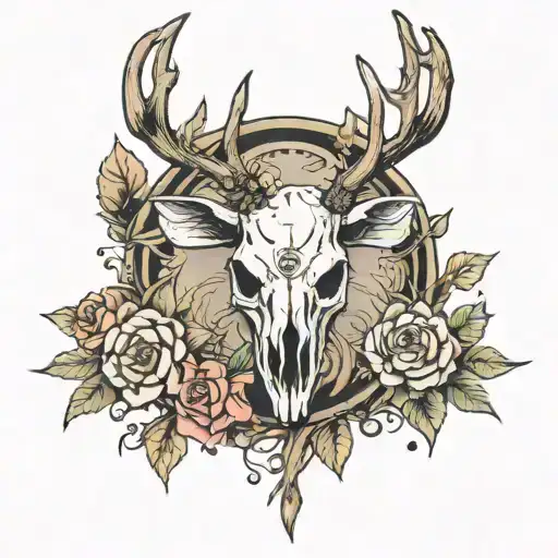 Elk Skull Surrounded