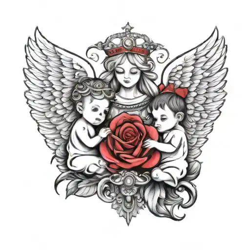 Angel And King And Baby