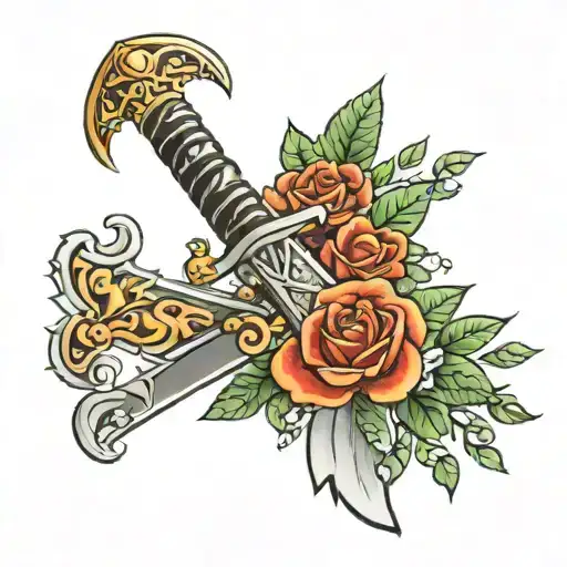 Kris Sword Stuck Inside Representing The Client's