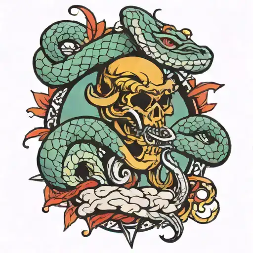 Snake Betrayal Dagger Cloud