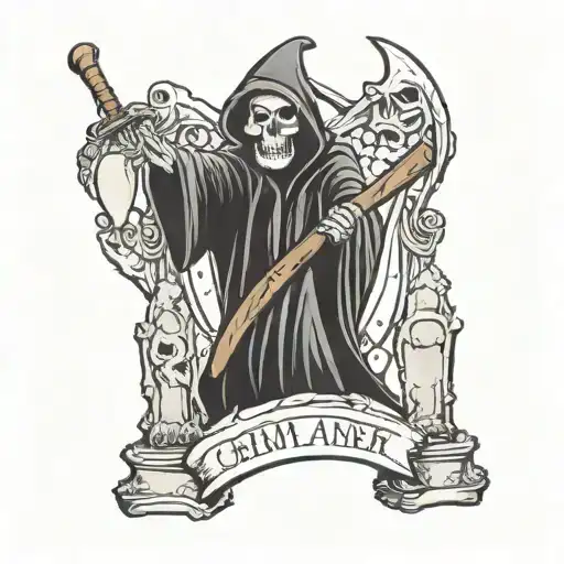 Grim Reaper Grave Stones Balanced