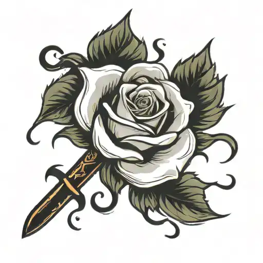 The Rose And The Knife Merge Into One