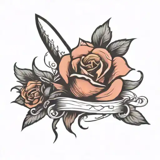 The Rose And The Knife Merge Into One