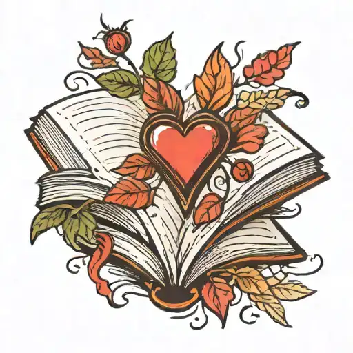 Open Book With Heartstopper Leaves