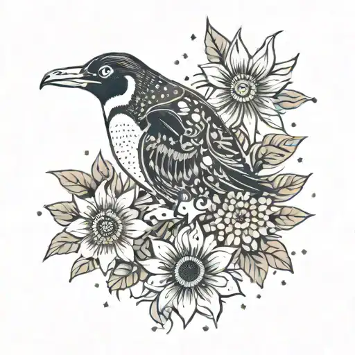 Penguin Sunflower Constellations Hawaii