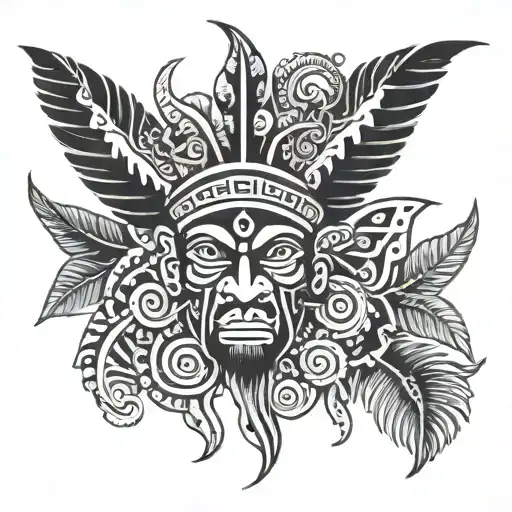 Papua New Guinea Traditional Tattoo Design