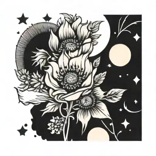 Poppy Daisy Moon Phases