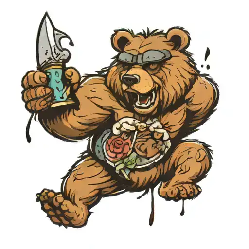 A Angry Bear With A Lovely Teddy