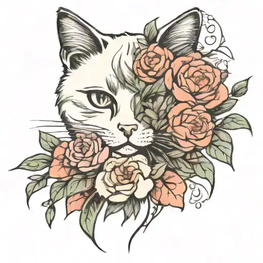 My Cat And Flowe Bouquet