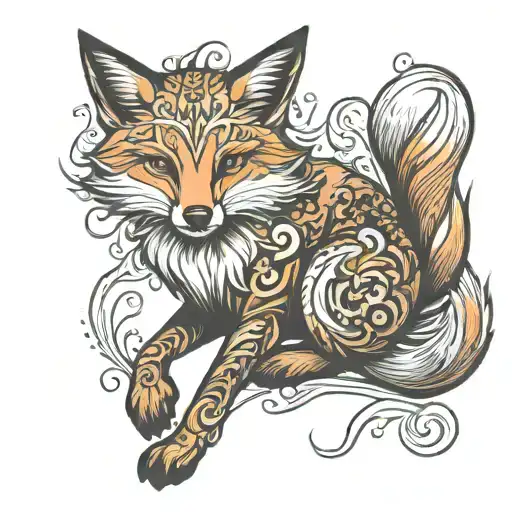 Orange Fox Full Body