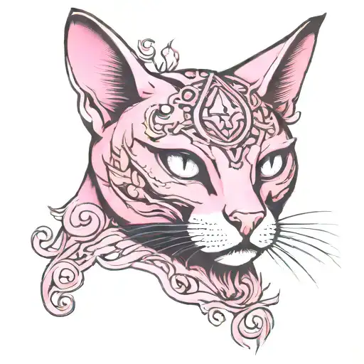 Pink Cat Third Eye