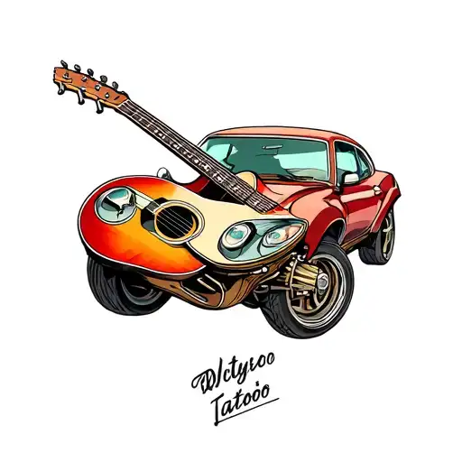 Car And Guitar
