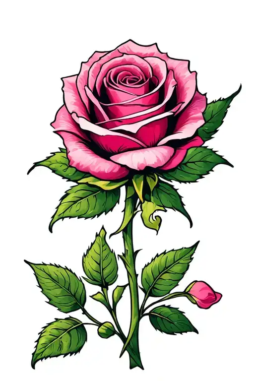 Rose And Sweet Pea Flower