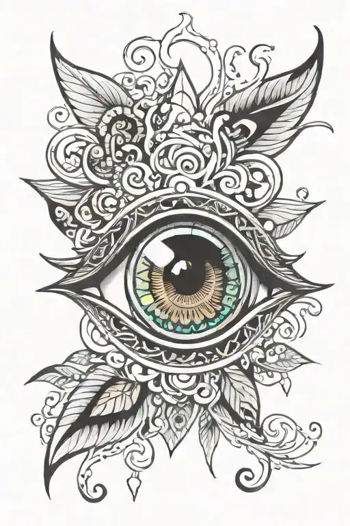 Psychedelic Eye Surrounded
