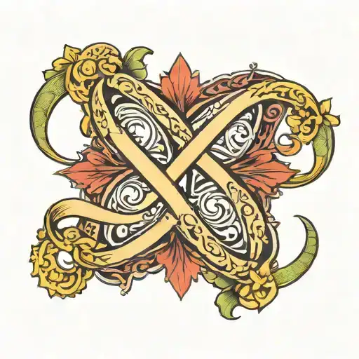 Infinity Symbol And Letter M And K