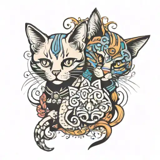 Cool Two Cat Design