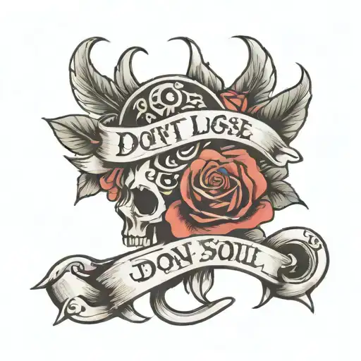 Tattoo Saying Don't Lose Your Soul Music