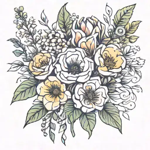 Birth Flower Bouquet