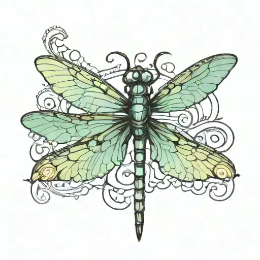 Dragonfly Gemini Zodiac Symbol