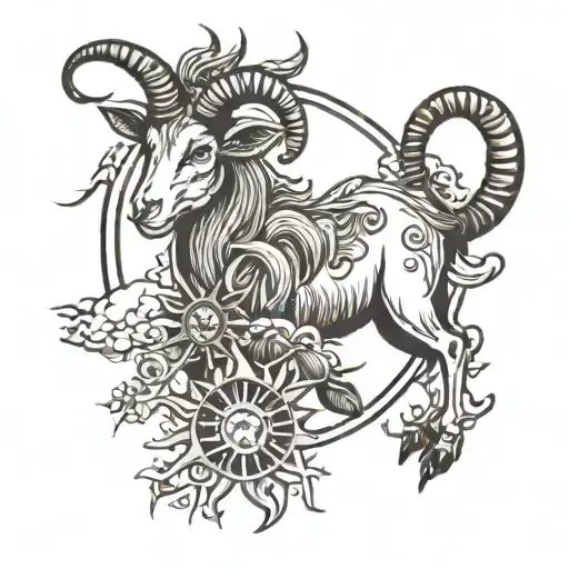 Sun And Wild Goat