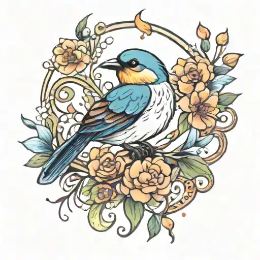 Bird And Art Inspired